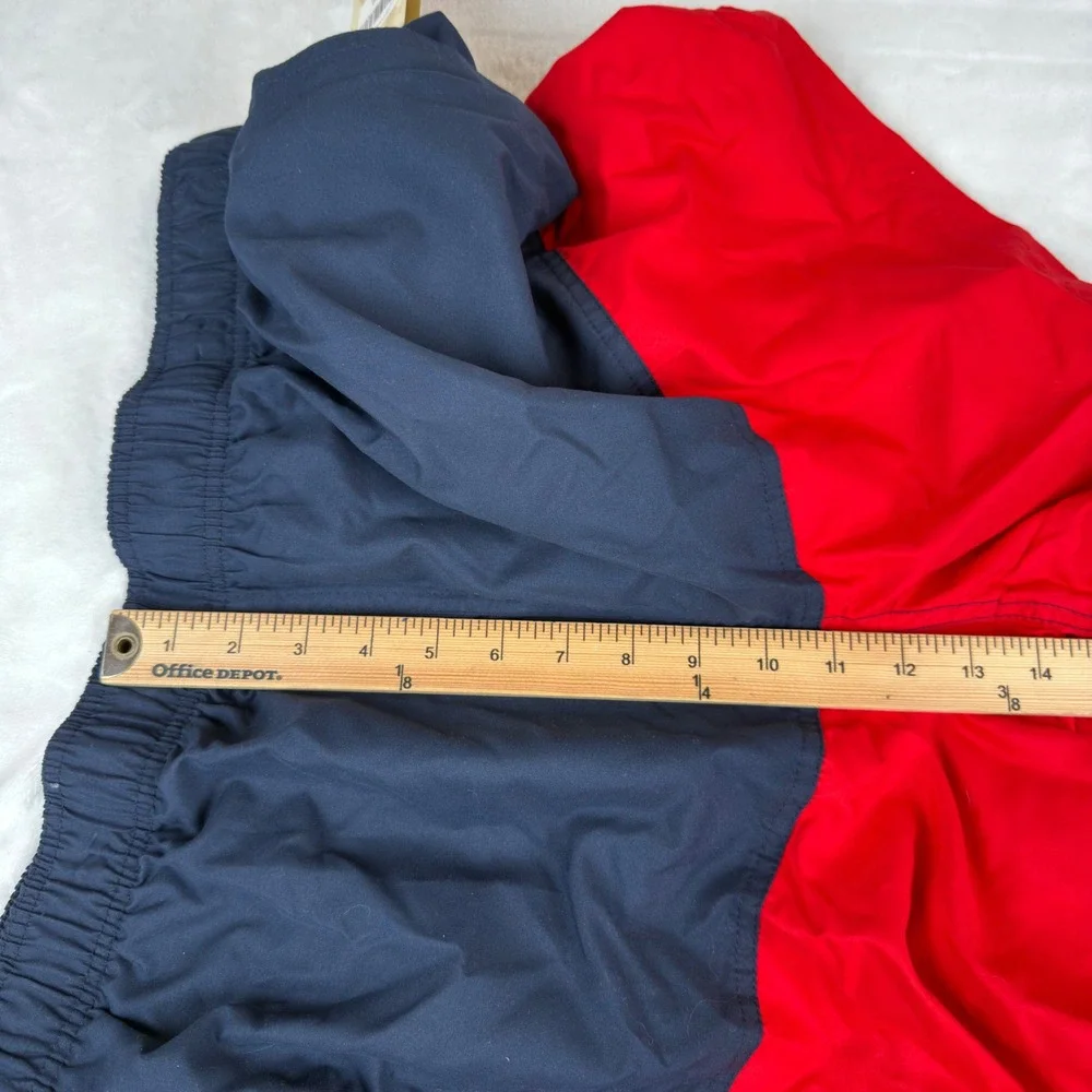 Ocean Pacific OP Mens C Block Basic Swim Short Navy Blue Red XL 40-42 New NWT